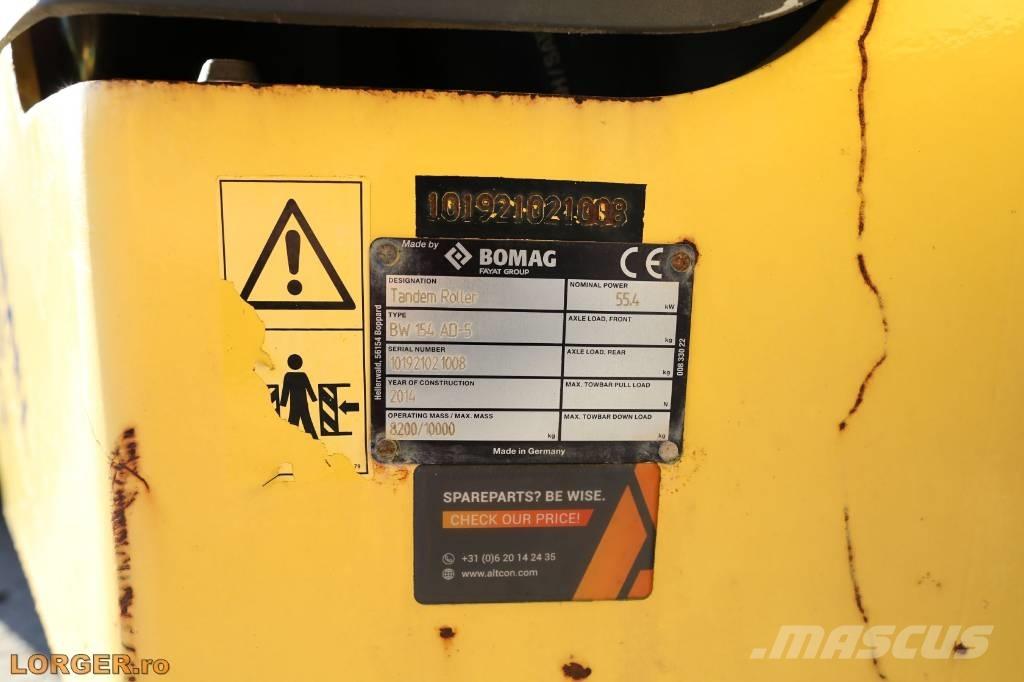 Bomag BW 154 AD-5 Rodillos de doble tambor
