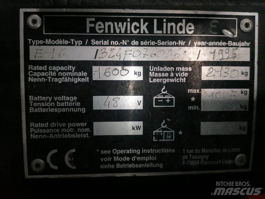 Linde E16 Carretillas de horquilla eléctrica