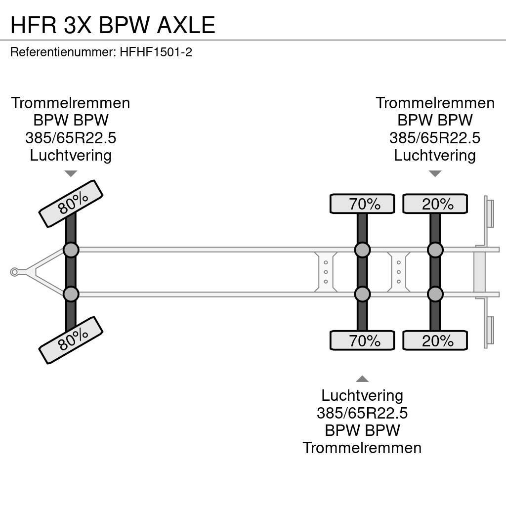 HFR 3X BPW AXLE Remolques de cama baja