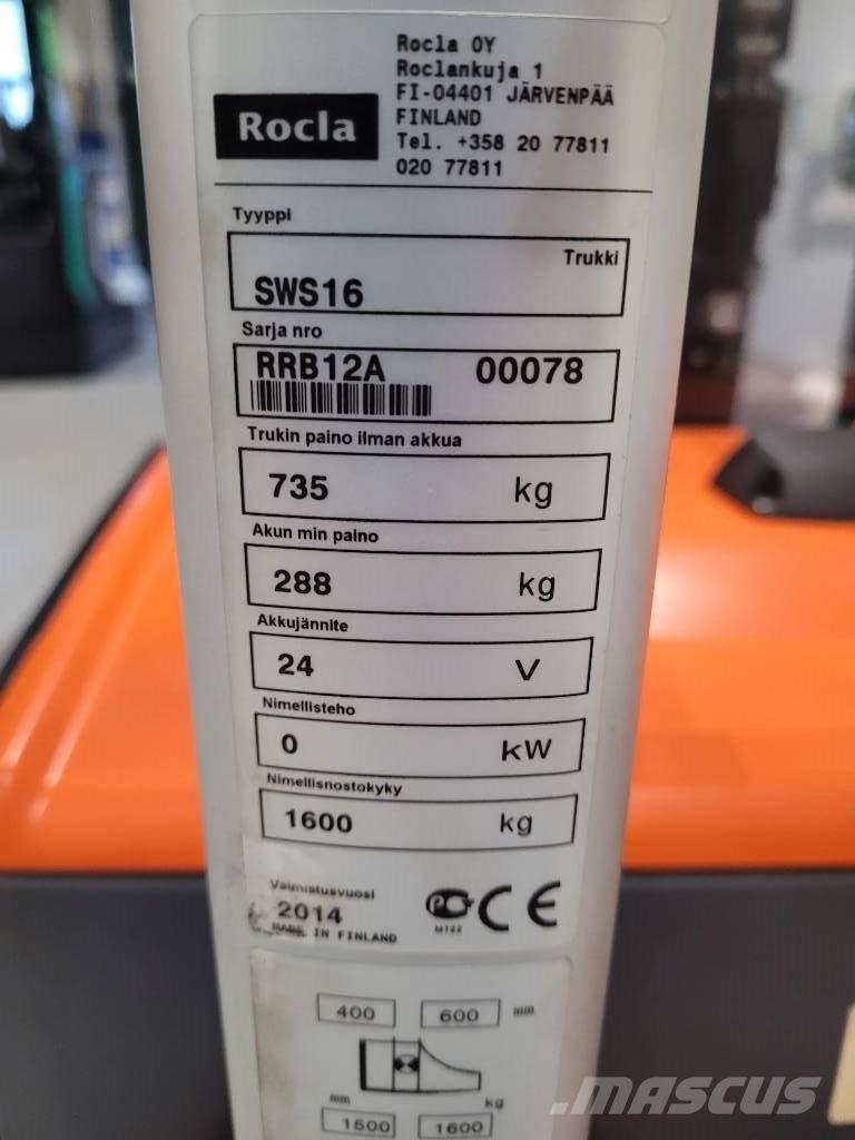 Rocla SWS 16 Montacargas manual