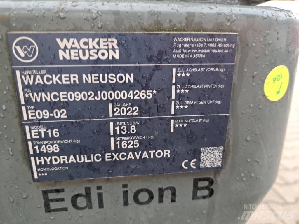 Wacker Neuson ET16 Excavadoras sobre orugas