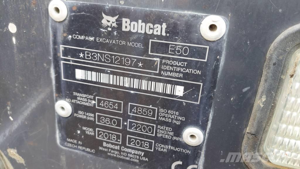 Bobcat E-50 BB-E50 Excavadoras sobre orugas