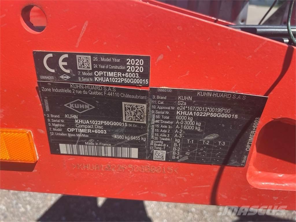 Kuhn Optimer + 6003 Otra maquinaria agrícola
