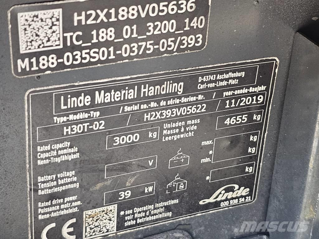 Linde H30T-02 Camiones LPG