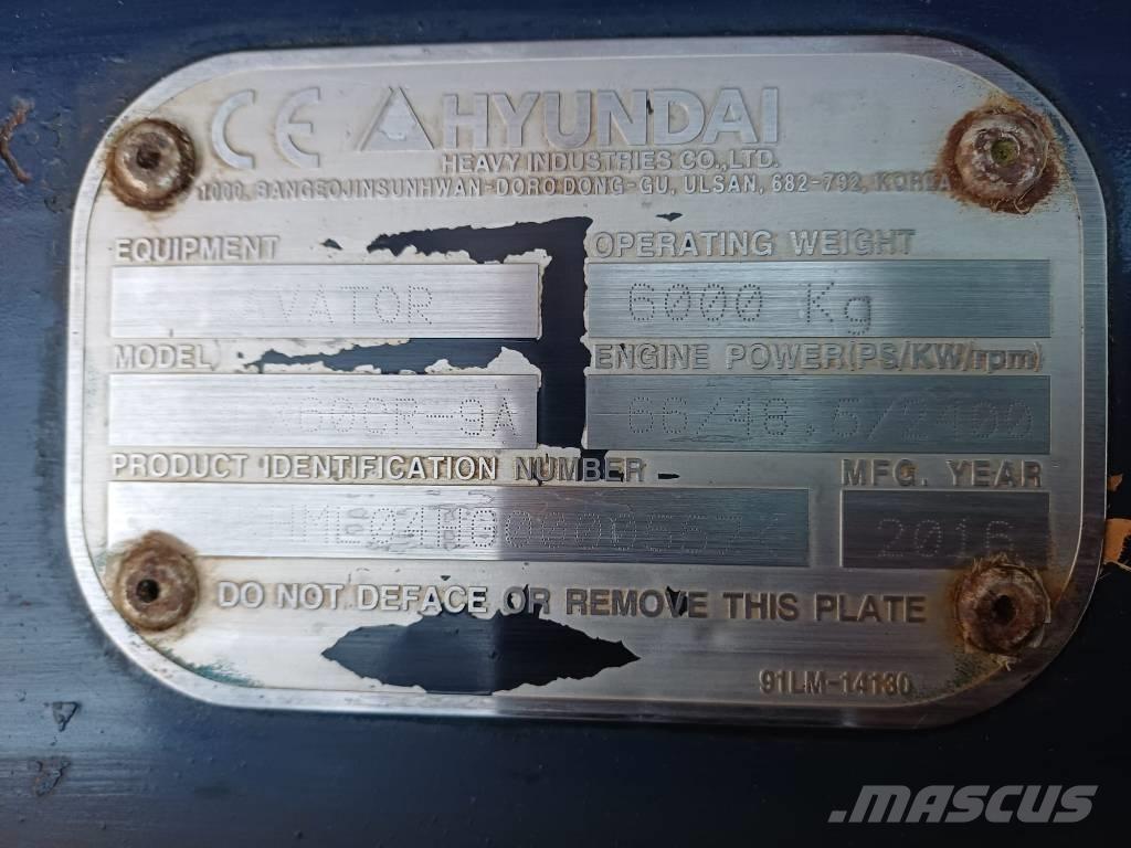 Hyundai 60cr-9a Miniexcavadoras