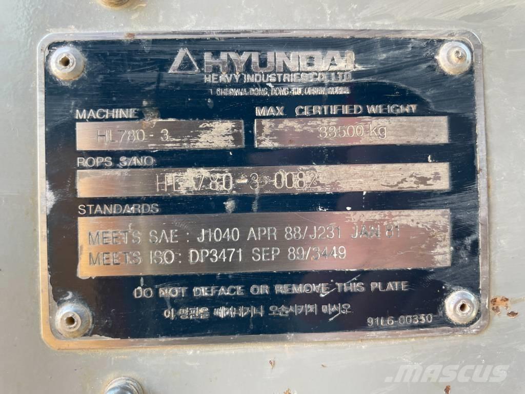 Hyundai HL 780-3 Cargadoras sobre ruedas