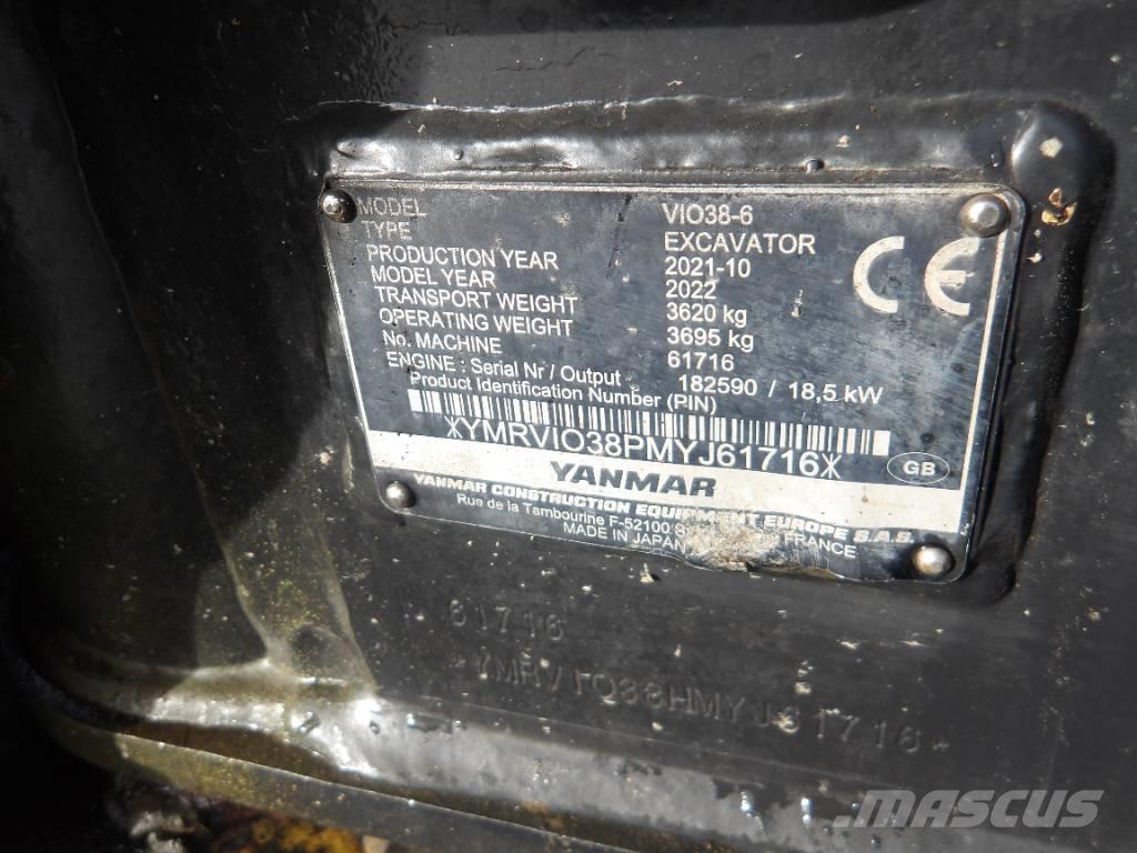 Yanmar Vio 38 Miniexcavadoras