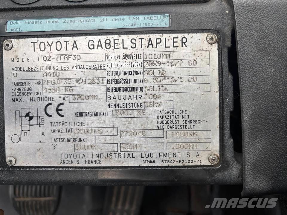 Toyota 7 FGF 30 Camiones LPG
