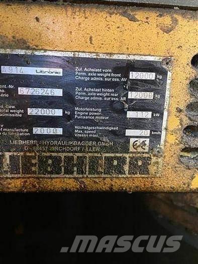 Liebherr A914 Excavadoras de ruedas
