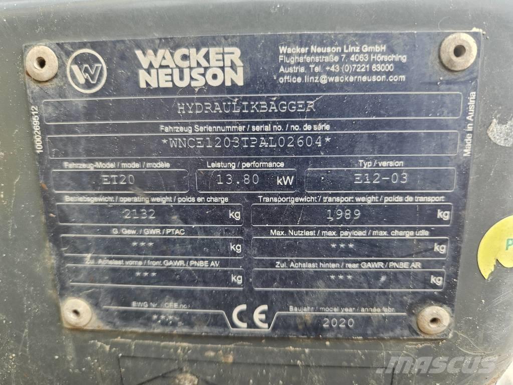 Wacker Neuson ET 20 Miniexcavadoras