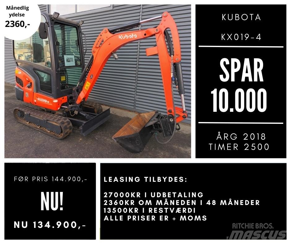 Kubota kx019-4 Miniexcavadoras