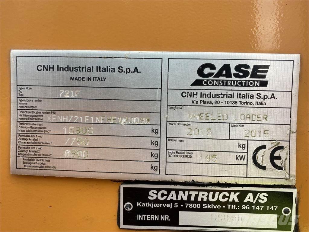 CASE 721F Cargadoras sobre ruedas