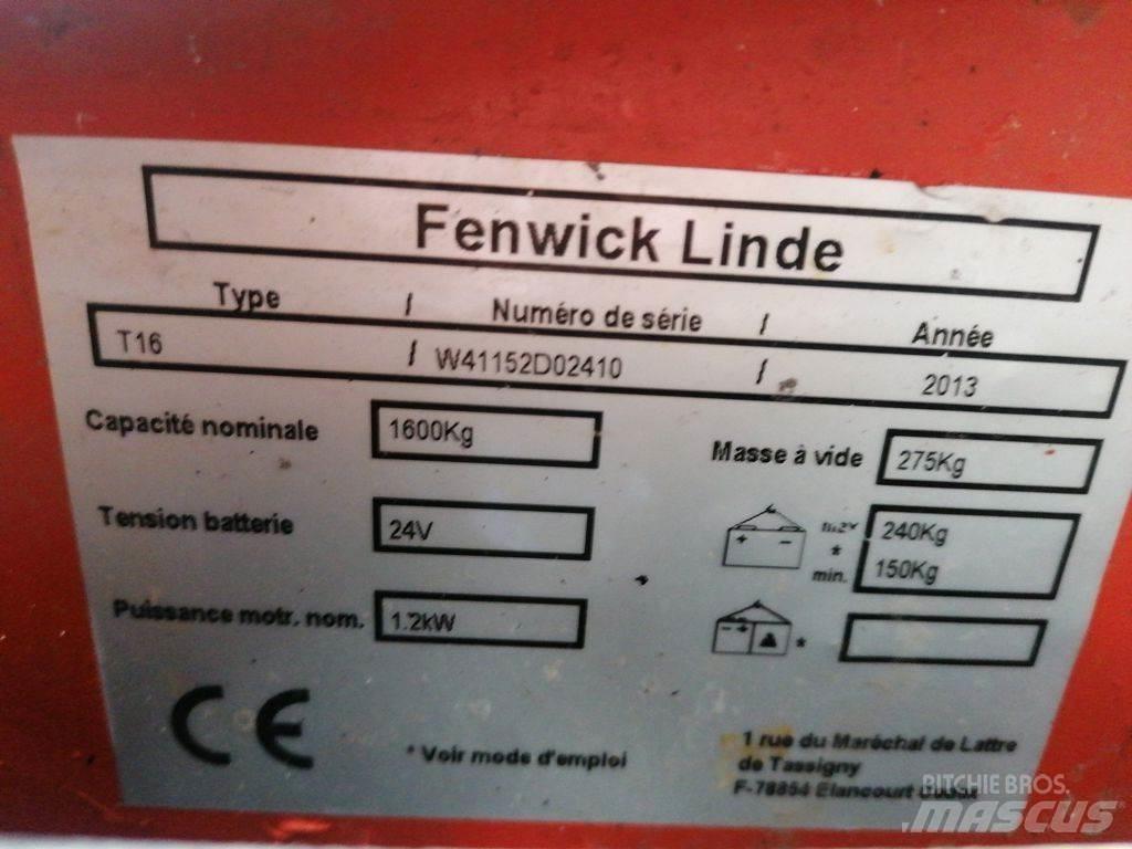 Linde T16 Montacargas de baja elevación