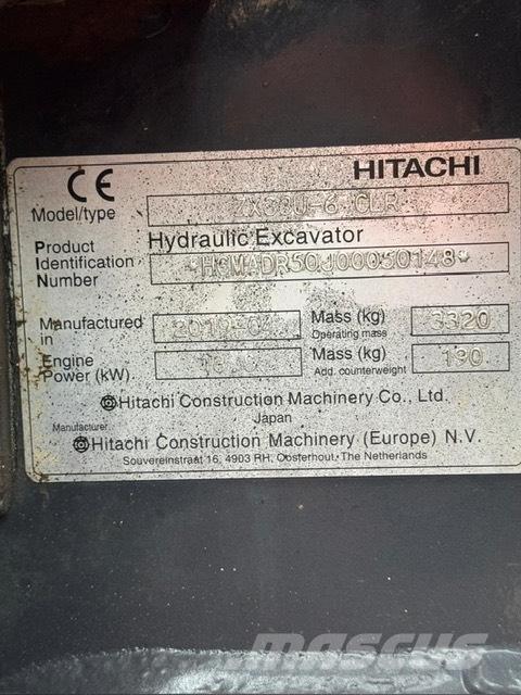 Hitachi ZX 33 U-6 Miniexcavadoras