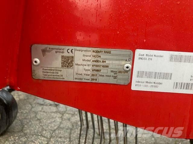 Vicon Andex 394 Segadoras hileradoras