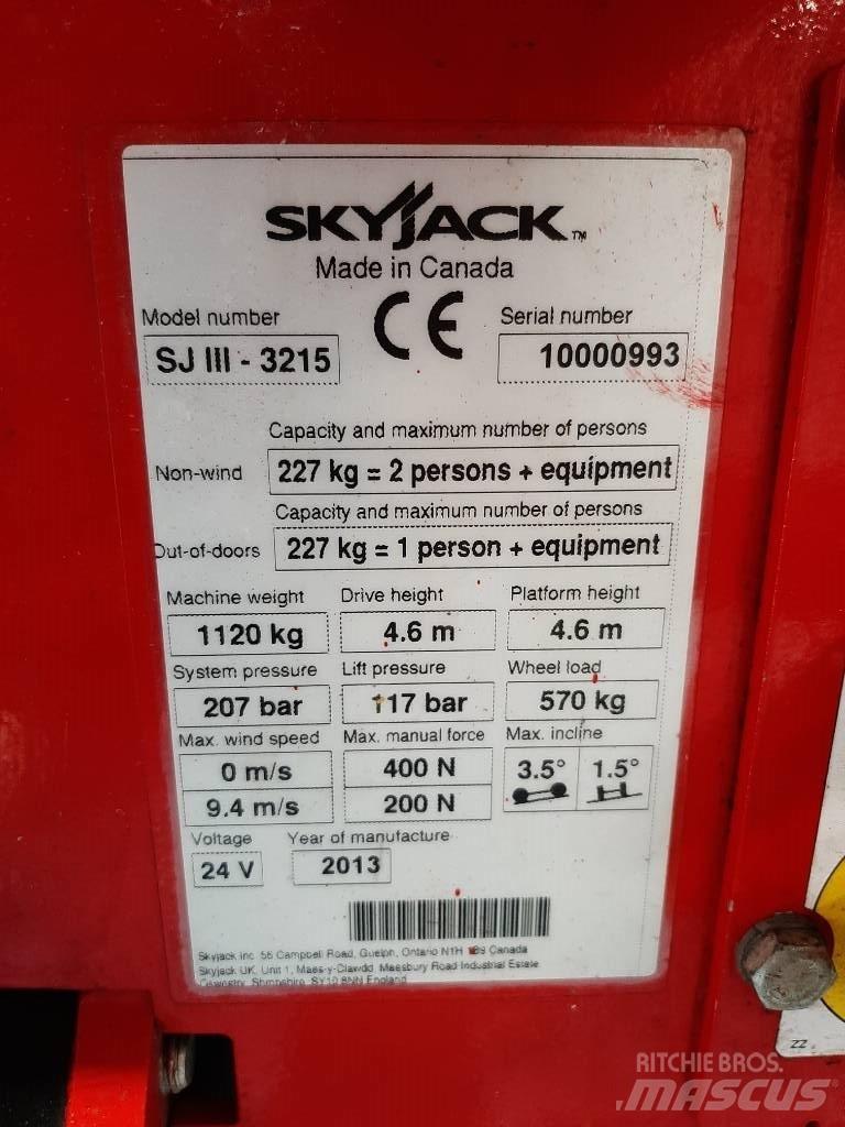 SkyJack SJIII 3215 Plataformas tijera