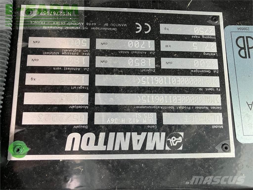 Manitou ULM 412 H Manipuladores telescópicos agrícolas