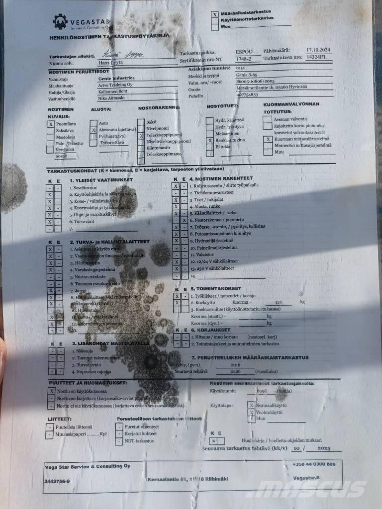 Genie S 65 RT Plataformas con brazo de elevación telescópico