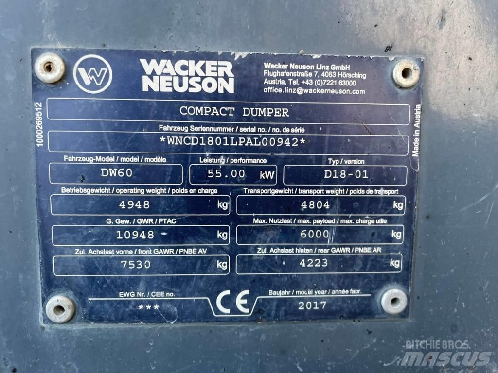 Wacker Neuson DW60 Vehículos compactos de volteo