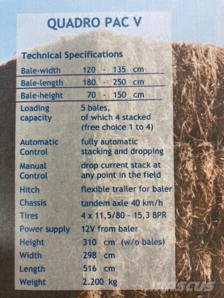  QUADRO PAC V Empacadoras cuadradas