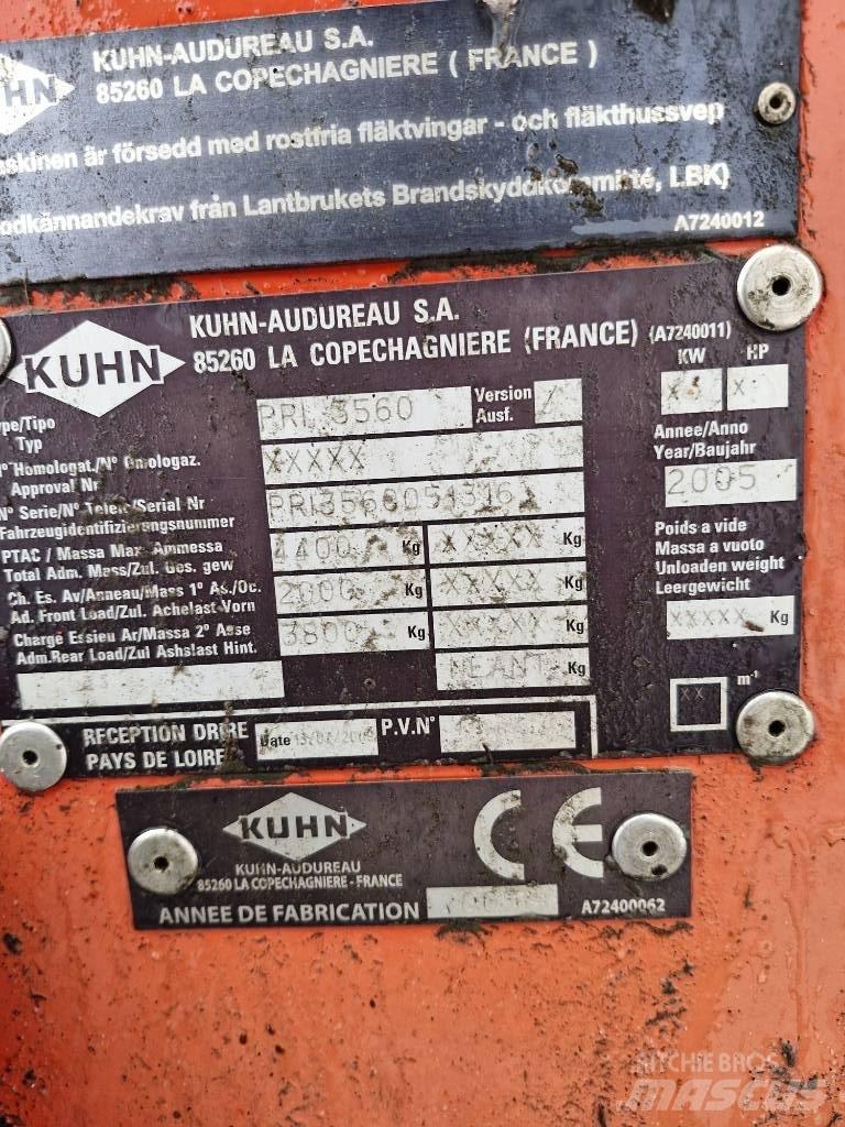 Kuhn Primor 3560 Desmenuzadoras, cortadoras y desenrolladoras de pacas