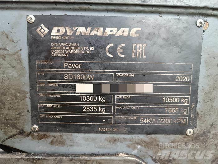 Dynapac SD1800W Asfaltadoras