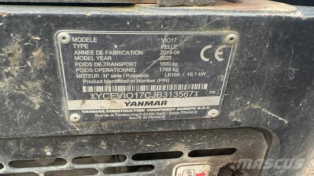 Yanmar Vio 17 Miniexcavadoras