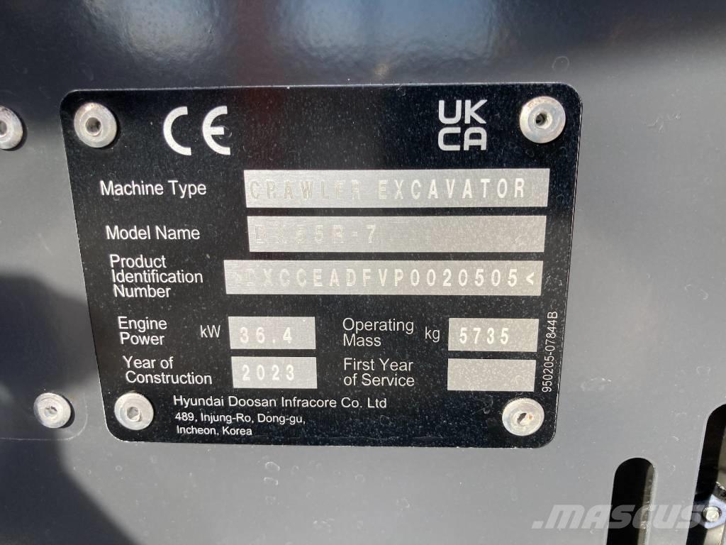 Develon DX 55 R-7 Miniexcavadoras