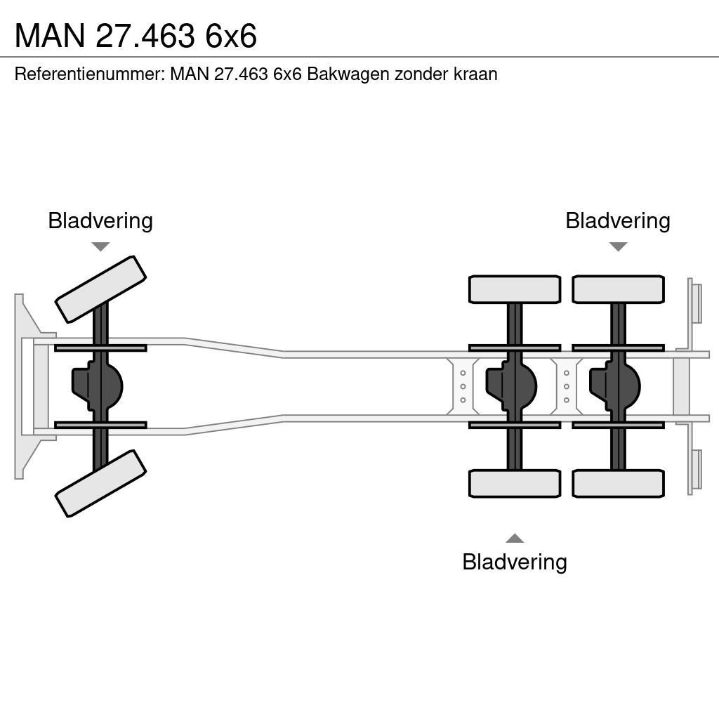 MAN 27.463 6x6 Camiones con caja de remolque