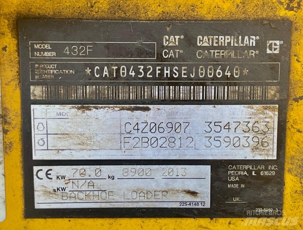 CAT 432 F Retrocargadoras