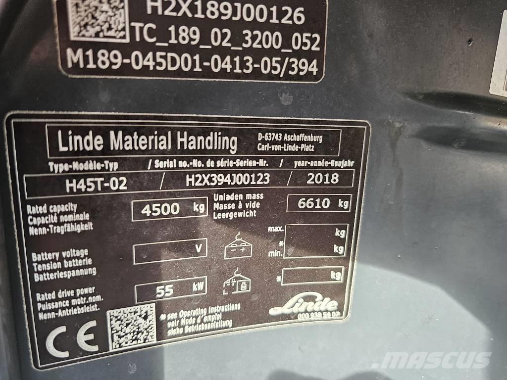 Linde H45T-02 Camiones LPG