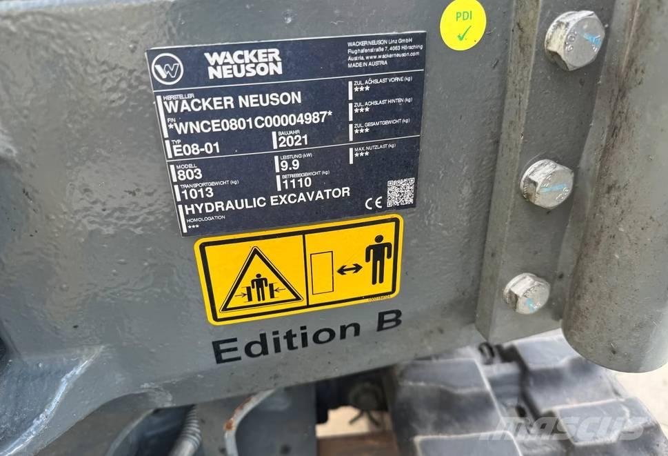 Wacker Neuson 803 Excavadoras sobre orugas