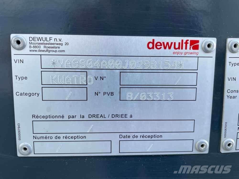 Dewulf KWATRO Otra maquinaria agrícola