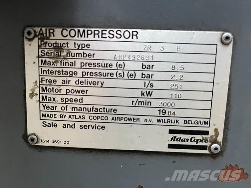 Atlas Copco ZR 3 B Compresoras