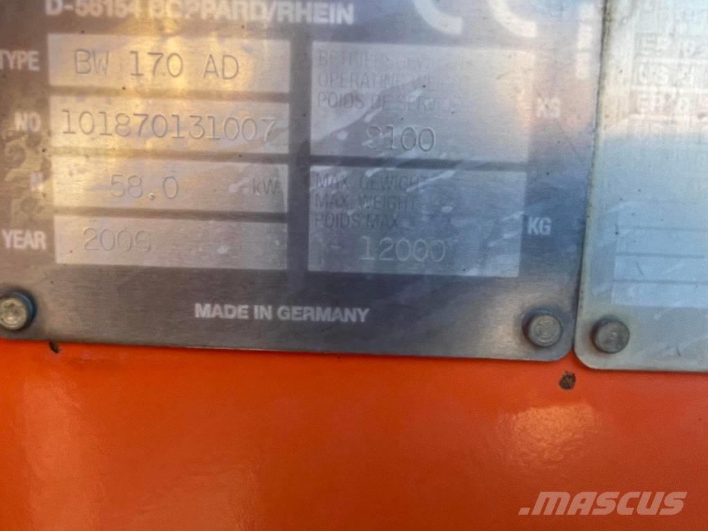 Bomag BW 170 AD Rodillos de doble tambor