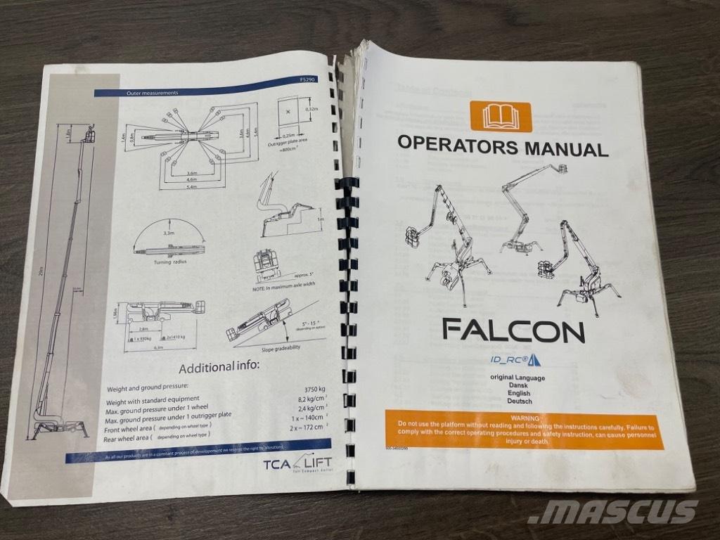 Falcon Spider FS 290 Plataformas con brazo de elevación telescópico