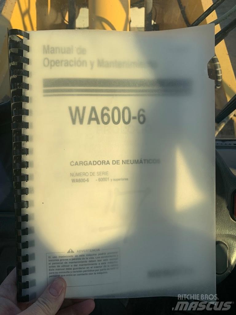 Komatsu Wa600-6 Cargadoras sobre ruedas