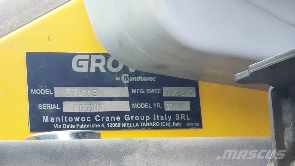 Grove RT 550E Grúas autopropulsadas