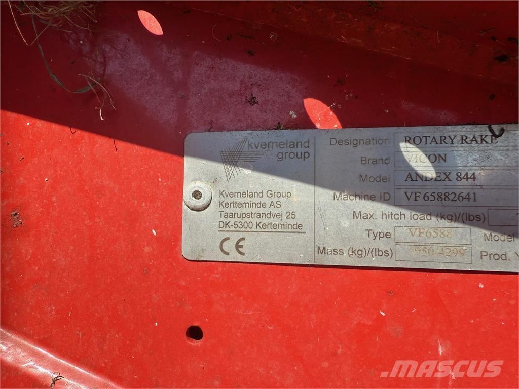 Vicon Andex 844 Rastrilladoras y rastrilladoras giratorias