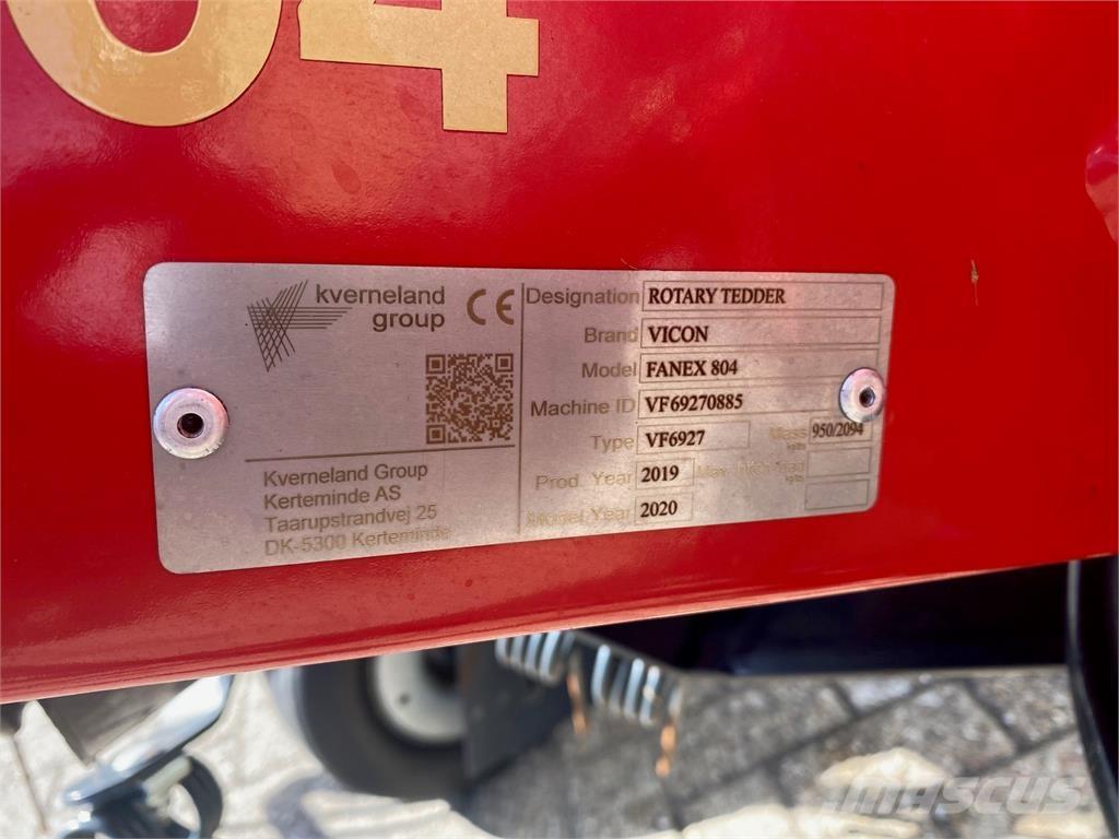 Vicon Fanex 804 Rastrilladoras y rastrilladoras giratorias