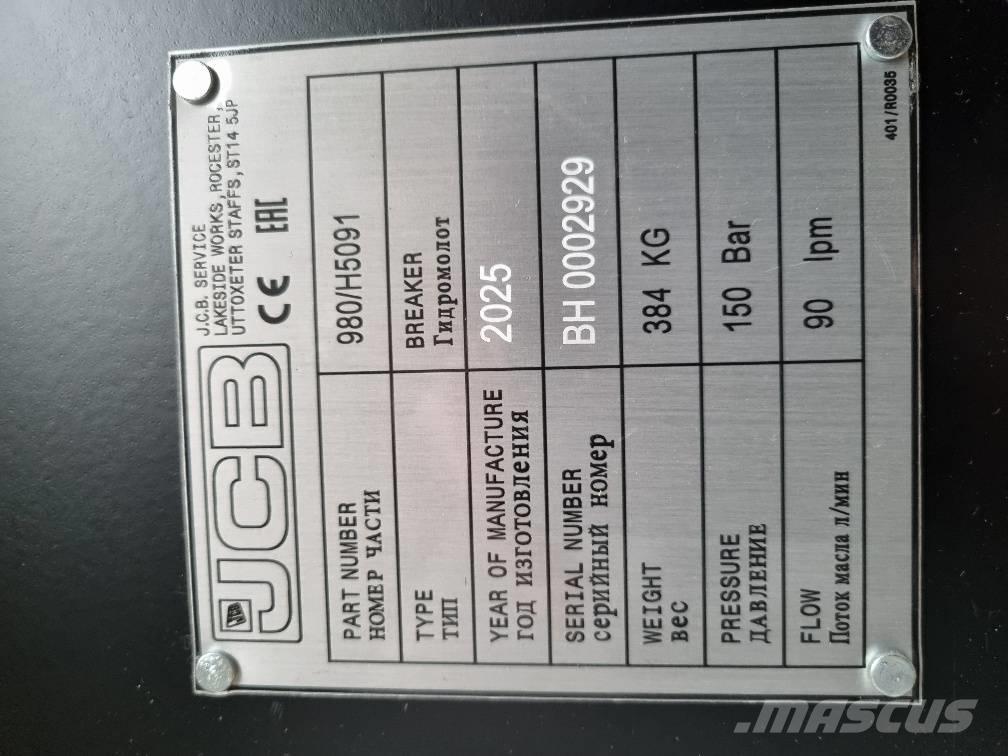 JCB HM335 Martillos hidráulicos