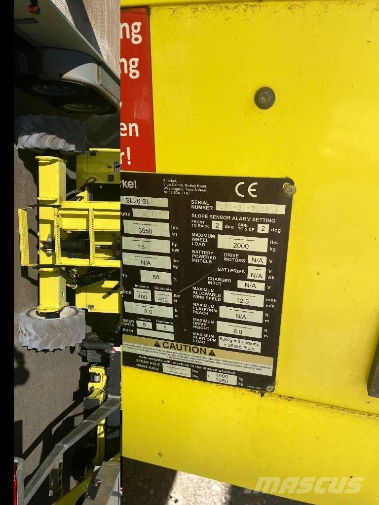 Snorkel SL 26 SL Plataformas tijera