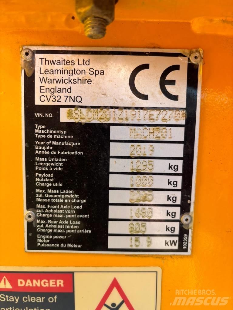 Thwaites 1 tonne Vehículos compactos de volteo