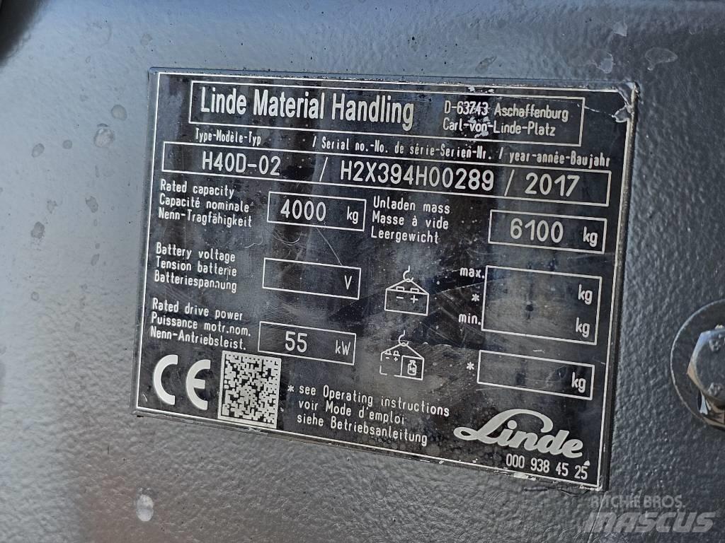 Linde H40D-02 Camiones diesel