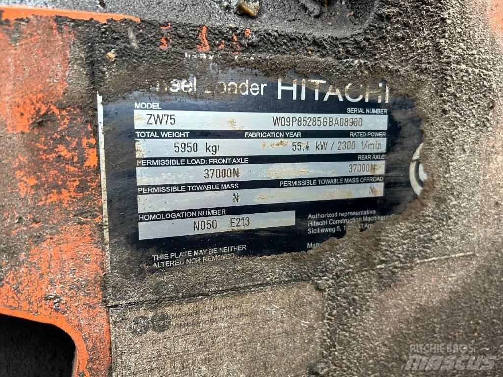 Hitachi ZW 75 Cargadoras sobre ruedas