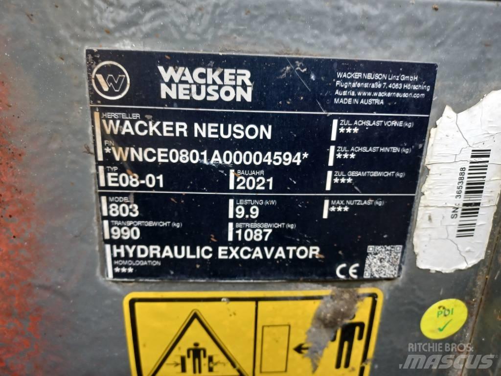 Wacker Neuson 803 Excavadoras sobre orugas