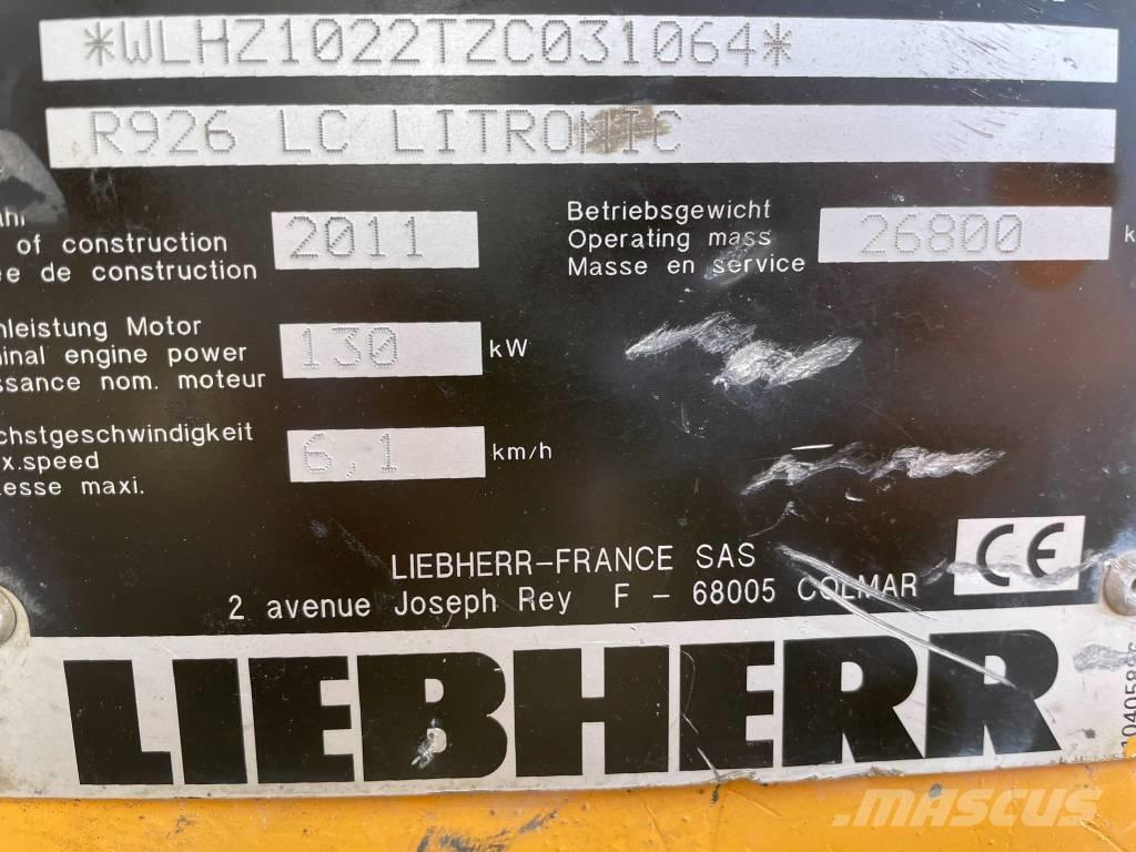 Liebherr R 926 LC Excavadoras sobre orugas