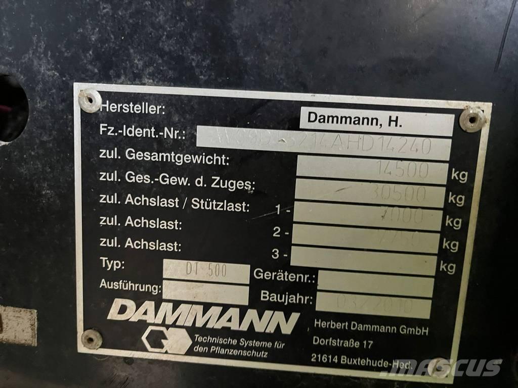 Dammann DT 500 Pulverizadores autopropulsados
