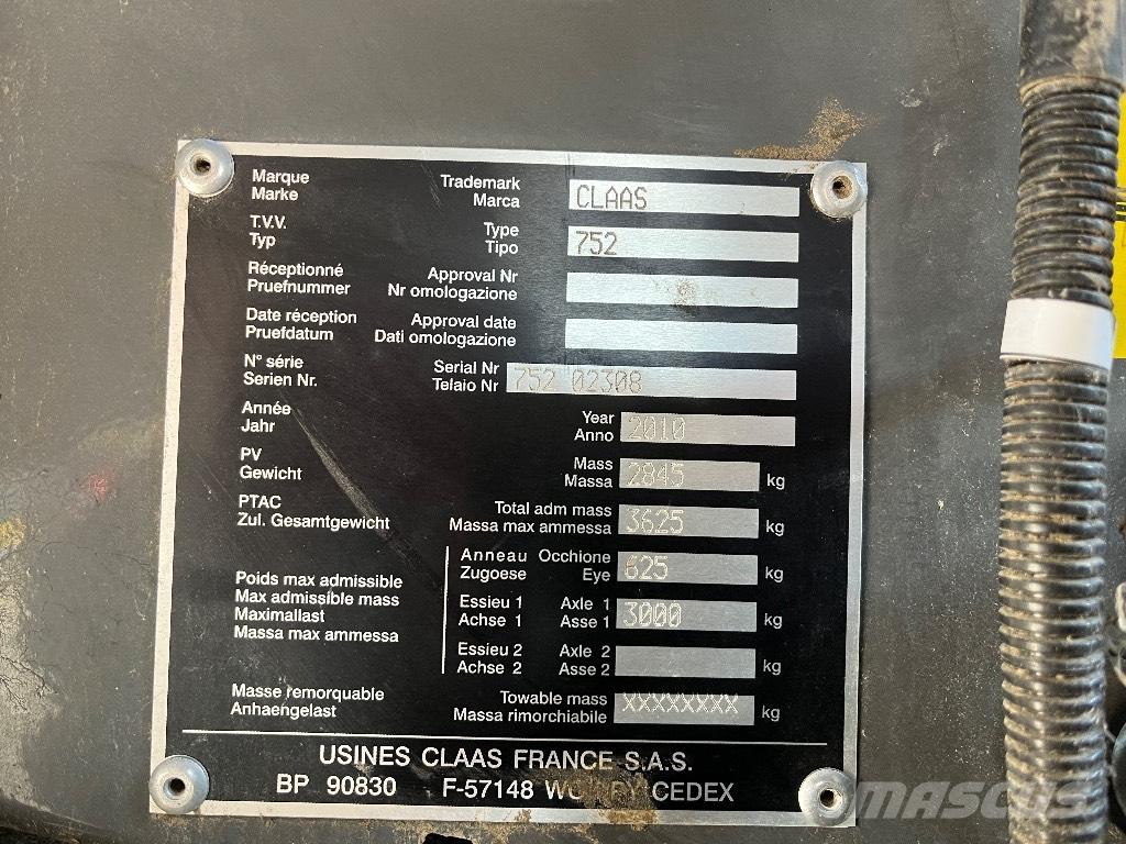 CLAAS Variant 380 Empacadoras circular