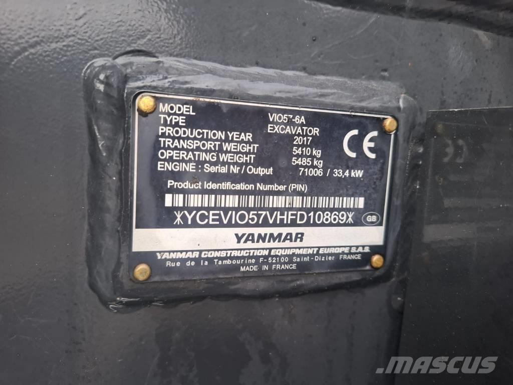 Yanmar Vio 57-6A Miniexcavadoras